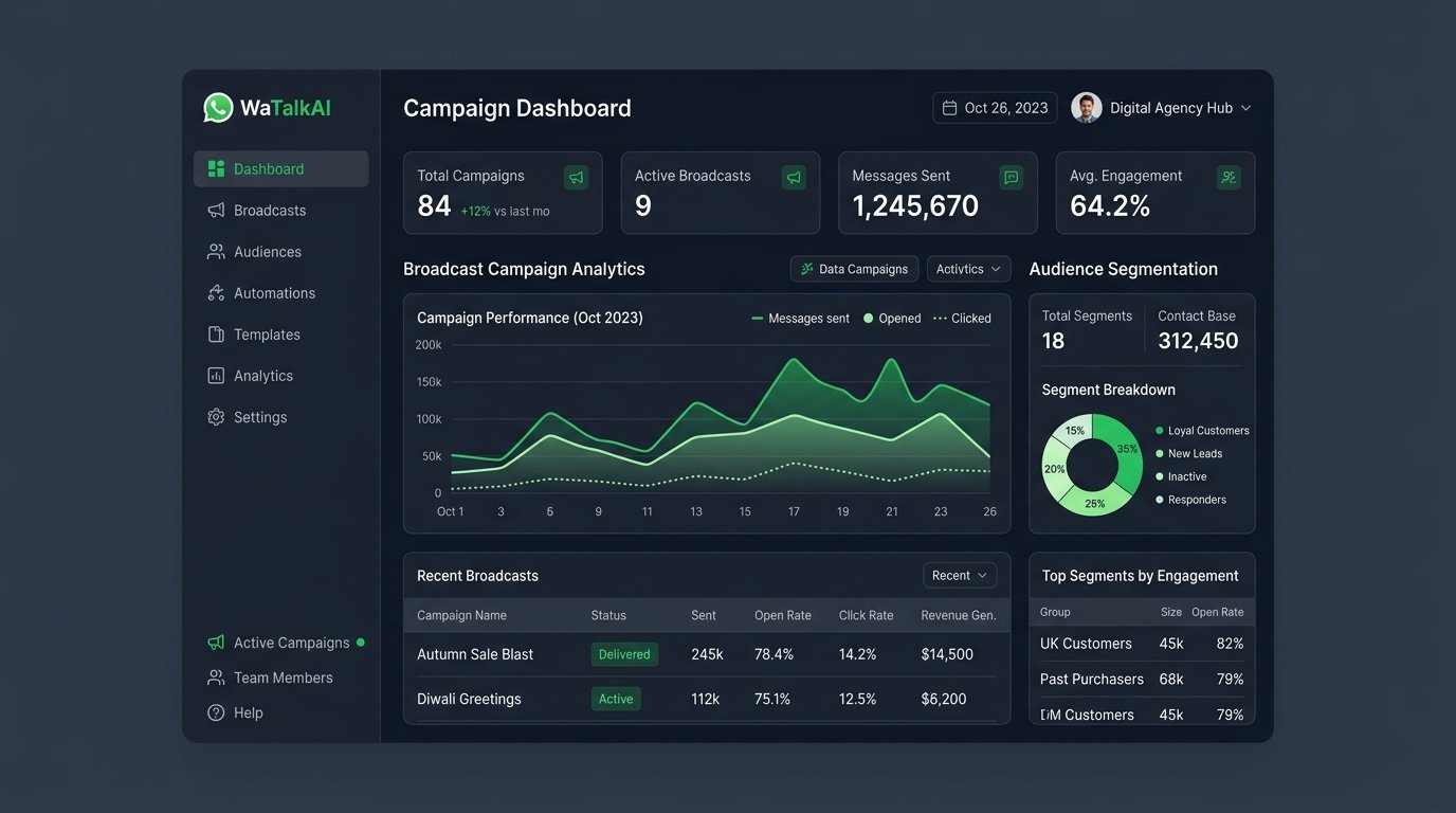 WatalkAI Digital Marketing Agency Campaign Dashboard